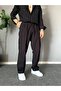 Old Money Pleated Baggy Fit Summer Linen Trousers with Elastic Waist - 4