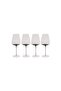 Smoke Stem White Wine Glasses | Tinted Long Stem Wine Glasses with A Narrow Mouth | 4 Glasses