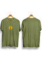Drew / Men's Khaki Green Color T-Shirt / 100% Cotton Premium Quality / Regular Fit - 2
