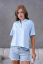 Polo Neck Knitted T-Shirt - 5