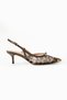 Women's Genuine Leather Heeled Shoes Leopard Brown - 2