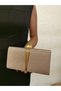 Women's Big Golden Evening Dress Clutch Night Chain Wedding Bag - 4