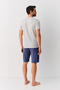 Brave Men's T-Shirt Shorts Pajama Set - 4