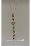 Y Necklace Colorful Stone Steel Necklace Trend Women's Necklace
