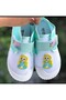 Velcro Girl Children's Slippers Cute Girl Printed Anti-Slip Sole Nursery Home School Shoes - 4