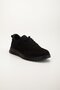 Genuine Leather Men's Casual Shoes Black Nubuck Tied Thermo Sole - 4