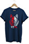 Turkey Bozkurt Göktürk Turkish Text and Wolf Printed Red White 100% Cotton Regular Fit T-Shirt