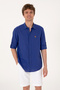 Men's Blue Long Sleeve Basic Shirt 50297868-Vr212