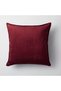 Eliza Viscose Natural Natural Throw Pillow 50X50 Claret Red (Inner Pillow Included)