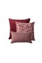 " Eliza & Sense " - Decorative Cushion - 3-Piece Combo Set (Inner Pillow Included) (Burgundy)
