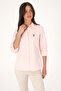 Women's Powder Pink Long Sleeve Basic Shirt 50298103-VR042 - 3