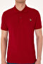 Men's Slim Fit Polo Neck Claret Red Basic T-Shirt 50310669-Vr014 - 6