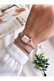 Minimalist Model Leather Cord 3 Atm Water Resistant Special Design Women's Wristwatch+Bracelet - 2
