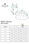 Glitter Rope Strap Snap Fastener Girls Body Fluffy Tutu Skirt Sequin Tulle Crop Set of 3 - 5