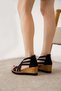 Shoe Basket 2000 Women's 7 cm Wedge Heel Comfortable Summer Shoes - 4