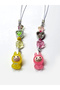 Labubu Pink Yellow Charm Phone Ornament Pinterest Set of 2 - 4