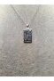 Silver Color Tarot Card Model Pisces Steel Necklace - 2