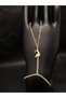 Gold Color Stone Waterway Model Steel Shahmeran with Fish Detail - 2
