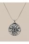 Serenza Linear Sun Motif Locket Steel Necklace - 2