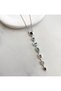 Silver Color-Colorful Stone 7 Element Necklace Steel Chain Necklace - 4