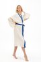 Muslin Kimono 100% Cotton Eye of Horus Printed Patterned Bathrobe Kaftan Dressing Gown - 8