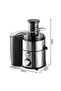 Centrifugal Juicer with Pulp Container 850W,65mmWide Mouth, Multi-Function Slow Juicer, Powerful Motor - 3