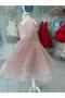 Paillettes Beaded Puffy Green Girl's Evening Dress - 2