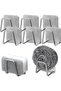 Adhesive Stainless Metal Dish Sponge Holder Hanger 6 Pieces W-1 Wi̇vo Shop