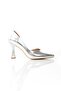Yeva Silver Stiletto Goblet Heeled Evening Dress Shoes - 3