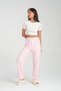 Women's Pink White Striped Pajama Bottoms Home Wear - 5