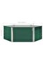 Raised Garden Bed 129x129x45 cm Galvanised Steel Green - 3