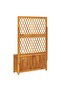 Planter with Trellis 100x32x165 cm Solid Wood Acacia - 5