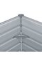 Raised Garden Bed 129x129x45 cm Galvanised Steel Grey - 5
