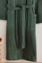 Talu Unisex Hooded Bathrobe, 100% Cotton, Durable, Quick Drying, Soft Comfort - 3