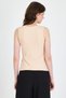 Beige V-Neck Button Detailed Sleeveless Blouse 018 - 5