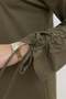 Khaki-Sleeve Drawstring Pocket Shirt - 4