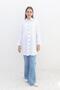 White-Sleeve Gathered Pocket Shirt - 2