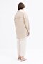 Beige-Pocket Embroidery Detailed Large Size Linen Shirt - 4