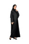 Elegant Prayer Dress and Turban Prayer Beads Set Hijab Shawl Muslim Clothes Abaya - Black - 4