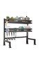 Dish Drying Rack For Kitchen Counter Top Organizer With Sink Drainer And Cutlery Shelf Optio