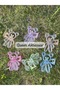 Cute Transparent Bone Crystal Stone Teddy Bear Clothespin Buckle Bear Clip Pink - 4