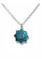 Turkish States Organization Flag Blue Color Necklace – Unisex Metal Jewelry