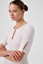 Ecru Window Detailed Pearl Women's Sweater - 3