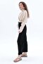 Black-Pocketed Muslin Trousers - 3