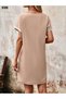 Stylish Women's Crepe Dress – Sequin Collar and Sleeves, Imported Fabric - 5