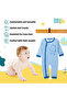 100% Cotton Printed Long Sleeves Jumpsuit/Romper/Sleepsuit for babies - 3