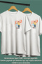 Cartoon Valentine Printed Unisex Lover's Wife, Couple Combination Gift for Wife, Lover T-Shirt/T-Shirt