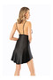 Thin Strap Transparent Lace Satin Women's Nightgown - 3