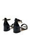 Kindep Mini Single Strap Heeled Children's Evening Dress Shoes Black - 4