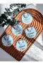 Teeth Wheat Concept Plexiglass Magnet – Set of 10, Souvenir Magnet with Blue Tooth Figure (7 cm) - 2